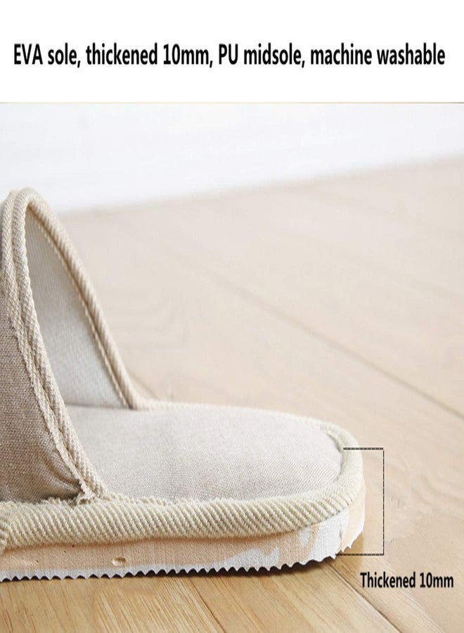 Tiger007 6 Pair of Open Toe Breathable Slippers,Solid Color Casual Slippers,Spa Slippers for Guests, Hotel, Travel, Unisex Universal Size Washable (6 gray medium size) - Image 4